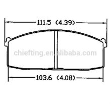 EXCELLENT PERFORMANCE D186 for nissan sunny brake pads